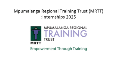 Mpumalanga Regional Training Trust (MRTT) Internship Opportunities for 2025